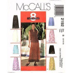 2192 Misses Wrap Skirt 8 Looks in 1 Easy McCalls Pattern Sz 8 10 12 UNCUT FF